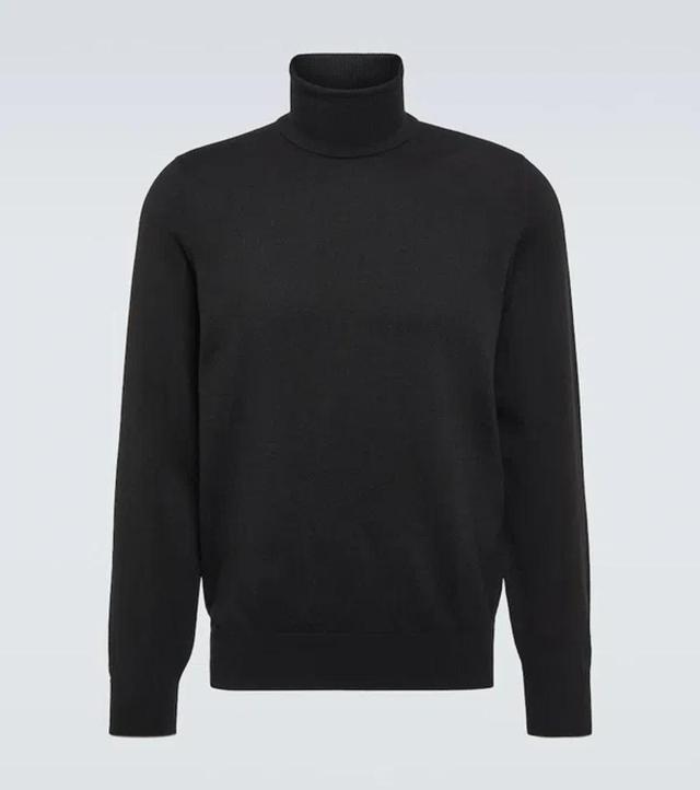 BRUNELLO CUCINELLI Lightweight Turtleneck Sweater In Cashmere And Silk In Black Product Image