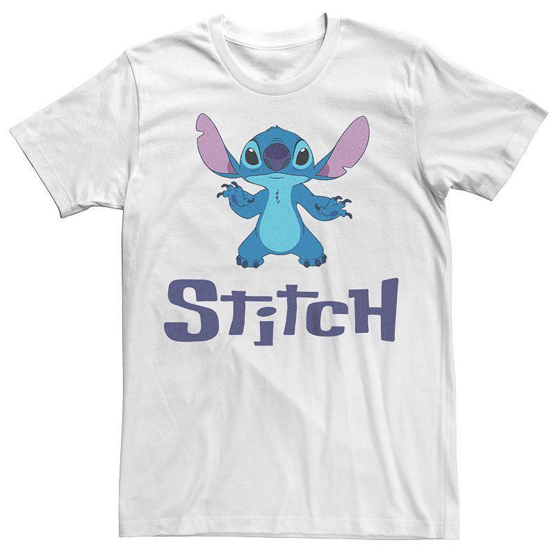 Disneys Lilo & Stitch Mens Cute Skelly Tee White Product Image