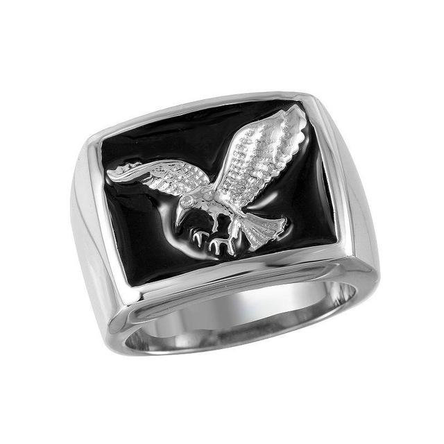 Mens Unbranded Stainless steel eagle band, Mens Silver Tone Product Image