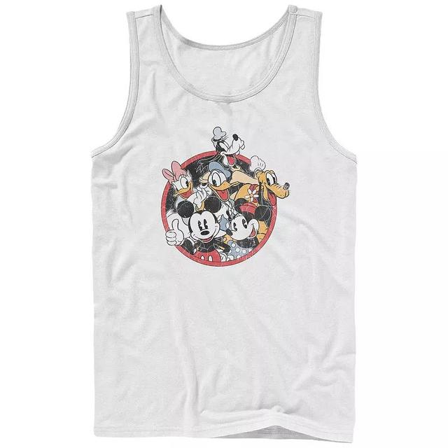 Disneys Mickey Mouse And Friends Mens Retro Badge Graphic Tank Top Product Image