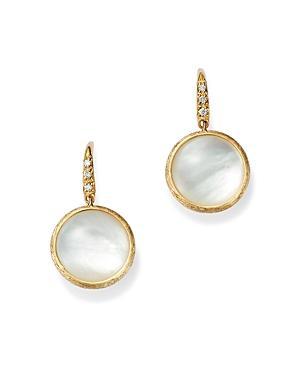 Womens Jaipur Color 18K Yellow Gold, Mother-Of-Pearl & 0.05 TCW Diamond Drop Earrings Product Image