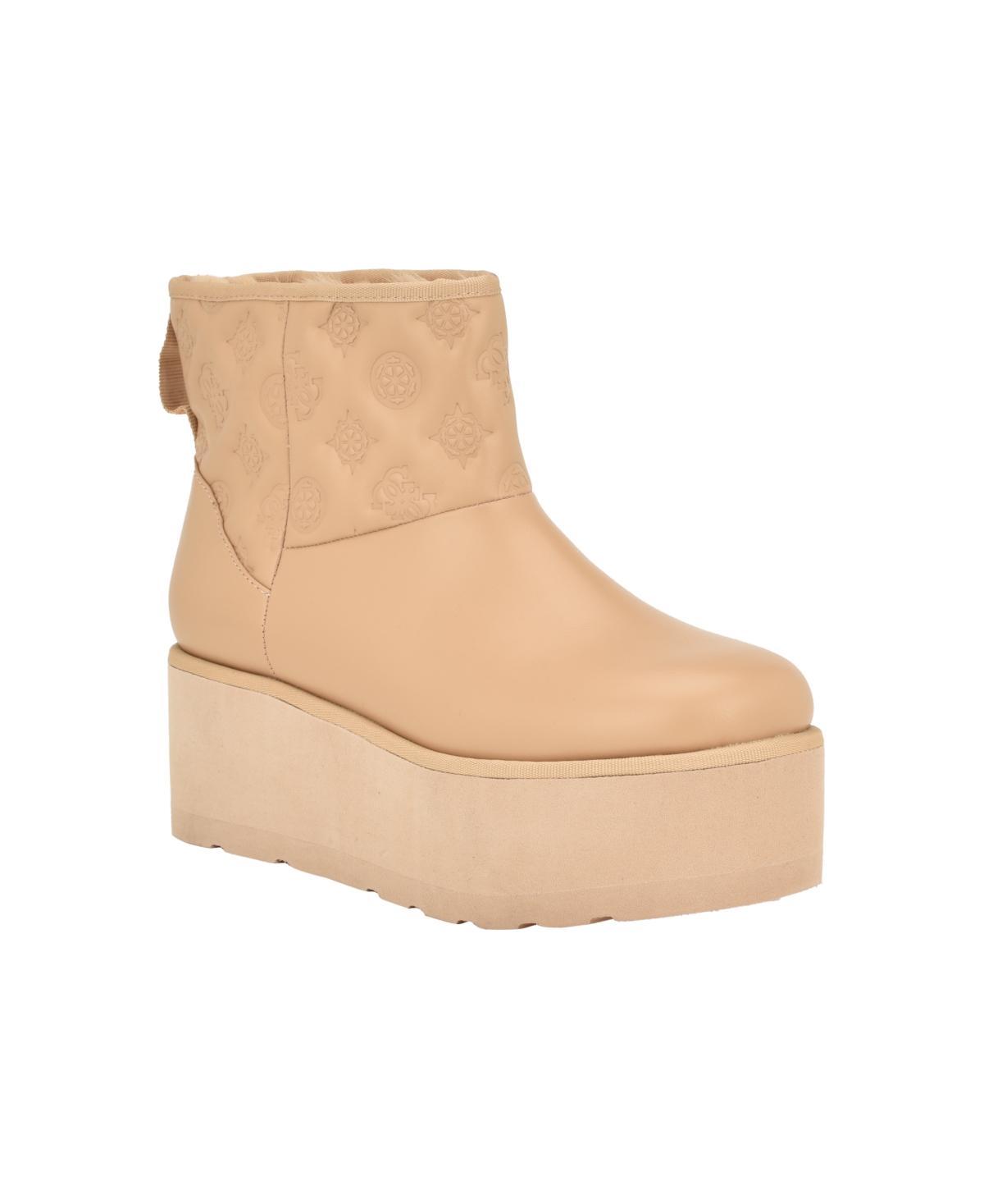 Guess Womens Jilla Platform Cold Weather Slip-On Ankle Booties Product Image