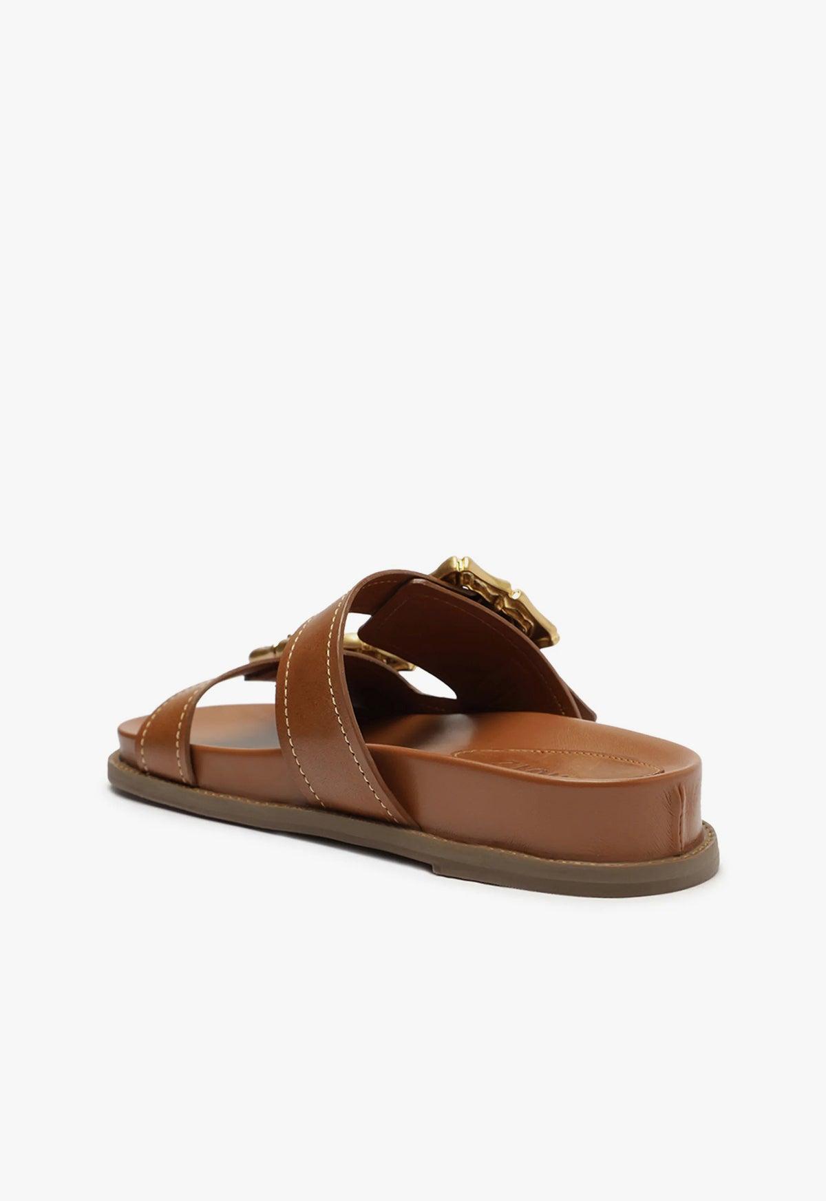 Schutz Womens Enola Sporty Slip On Buckled Slide Sandals Product Image