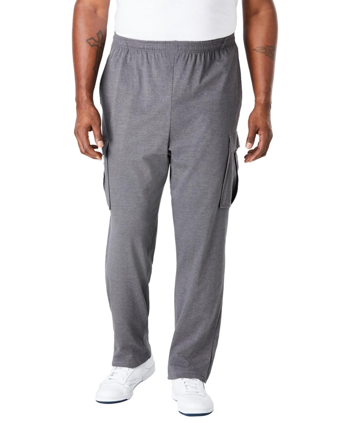 KingSize Mens Lightweight Jersey Cargo Sweatpants Product Image