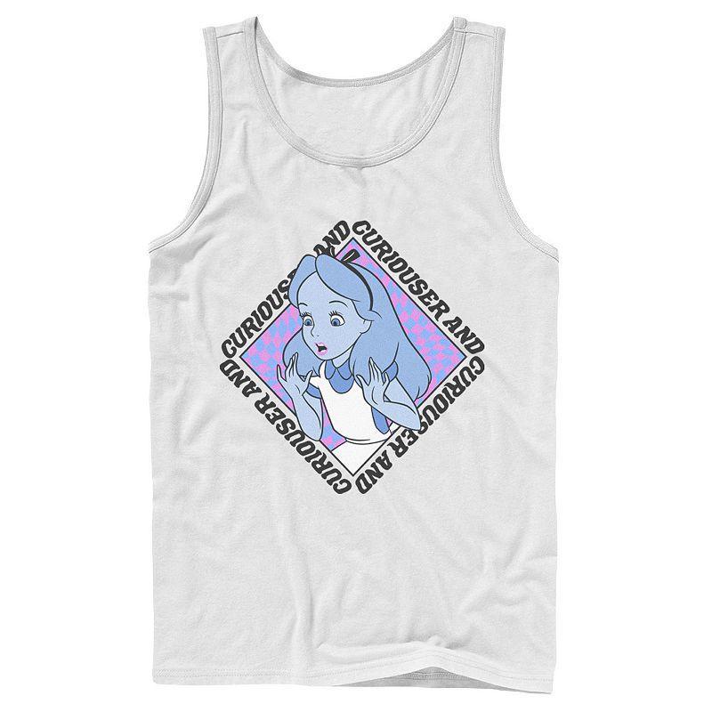 Mens Disney Alice In Wonderland Curiouser And Curiouser Box Up Tank Top Product Image