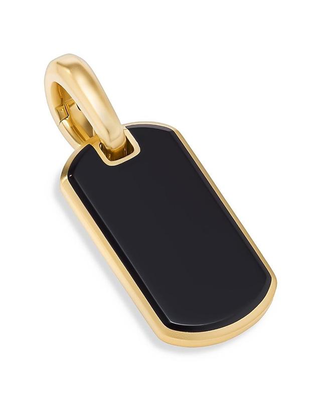 Mens Chevron Tag in 18K Yellow Gold Product Image