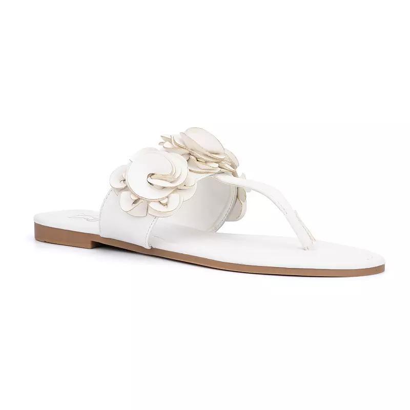 New York & Company Liana Womens Flower Sandals Product Image