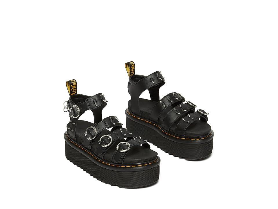 Blaire Piercing Leather Platform Sandals Product Image