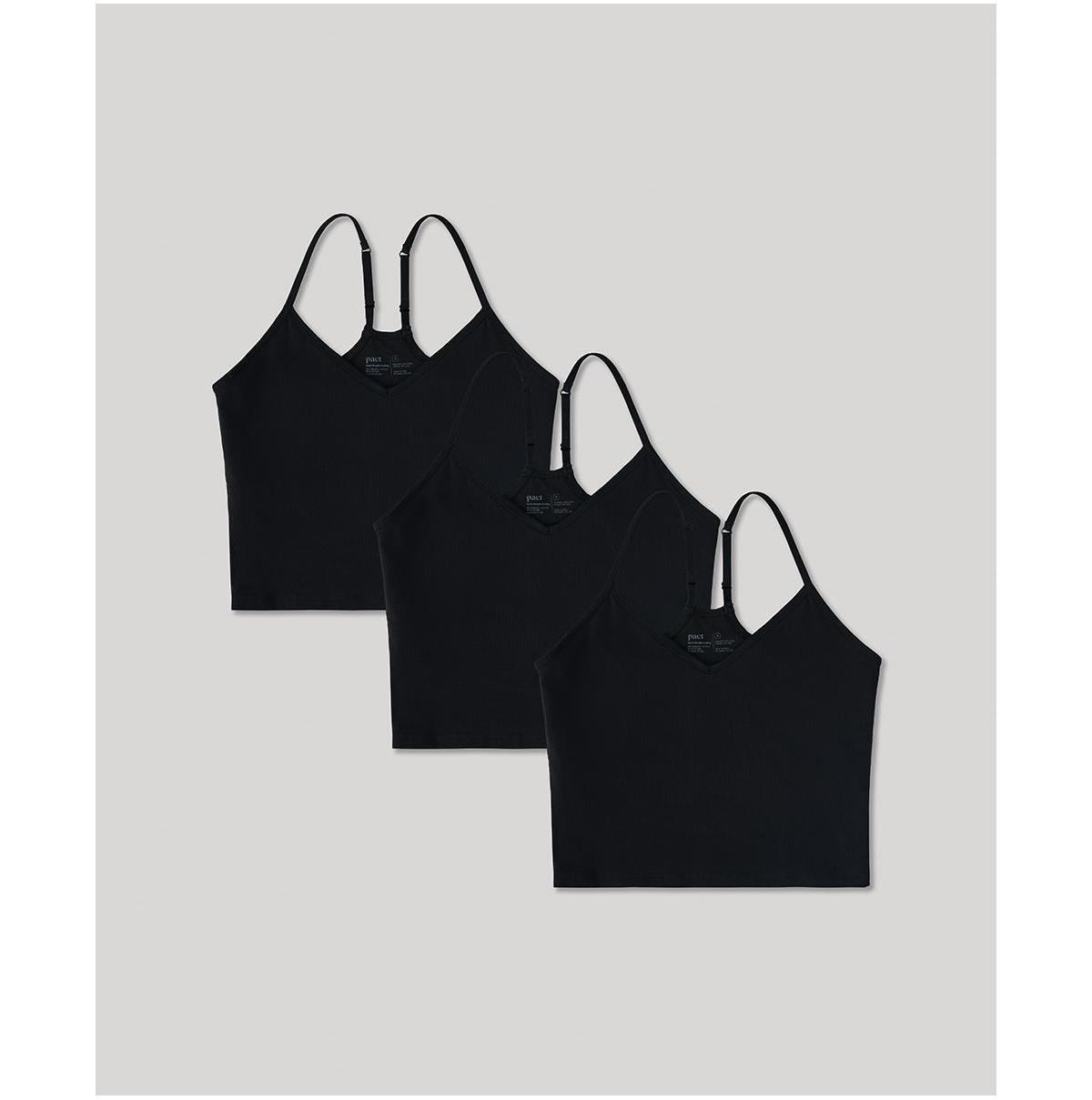 Women's Everyday Shelf Bra Cropped Camisole 3-Pack Product Image