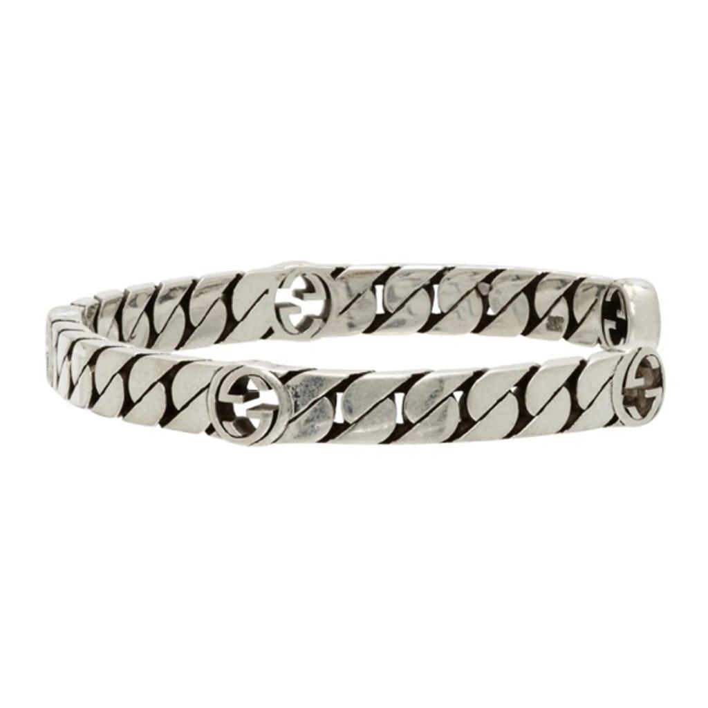 Interlocking-g 6mm Cuff Bracelet In Silver Product Image