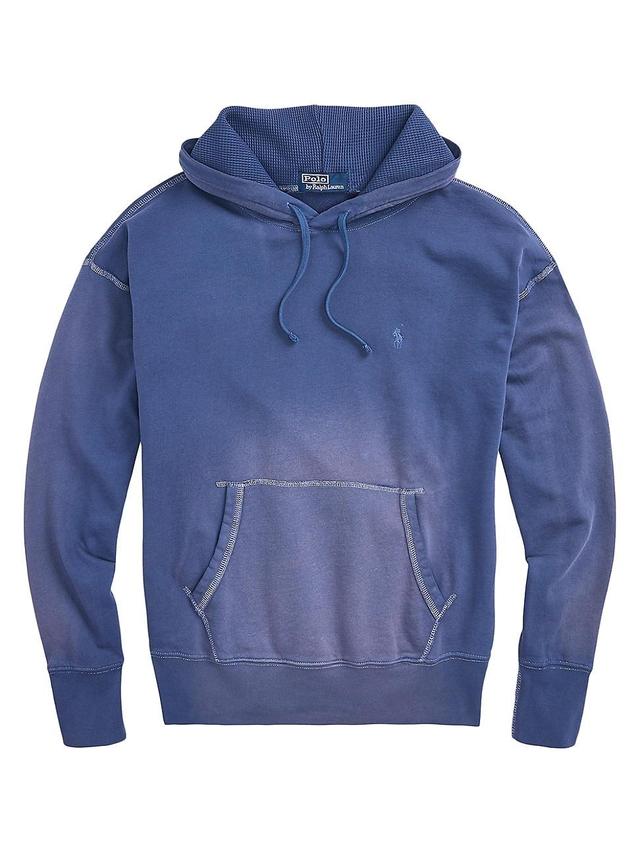 Mens Garment-Dyed Cotton Hoodie Product Image