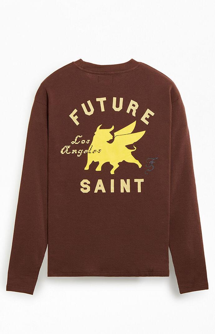 FUTURE SAINT Mens Bull Lightweight Long Sleeve T-Shirt Product Image