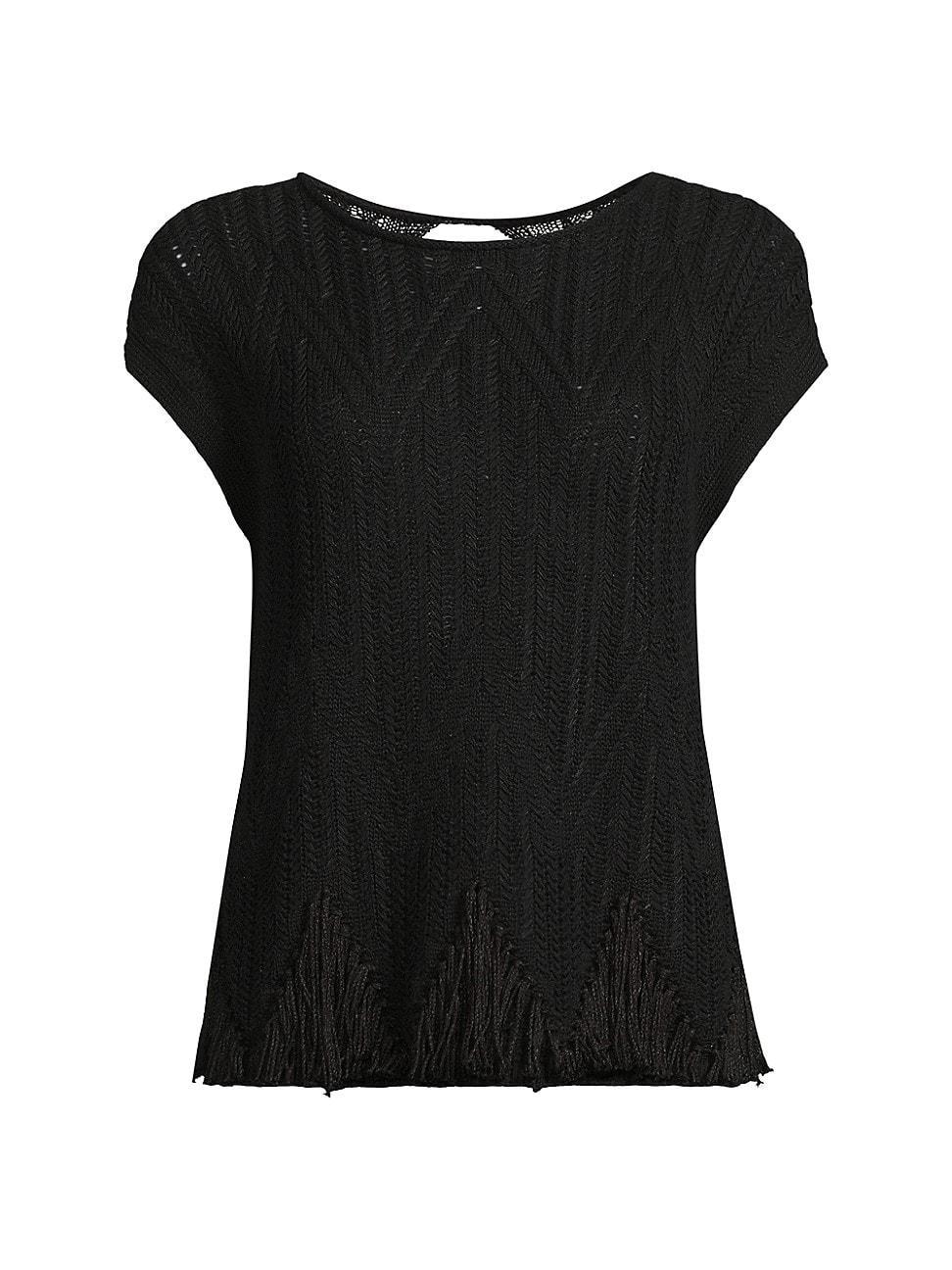 NIC+ZOE Textured Swing Sweater Onyx) Women's Sweater Product Image