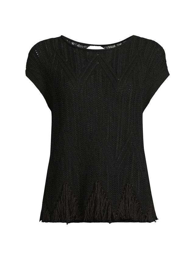 Womens Textured Knit Swing Sweater Product Image