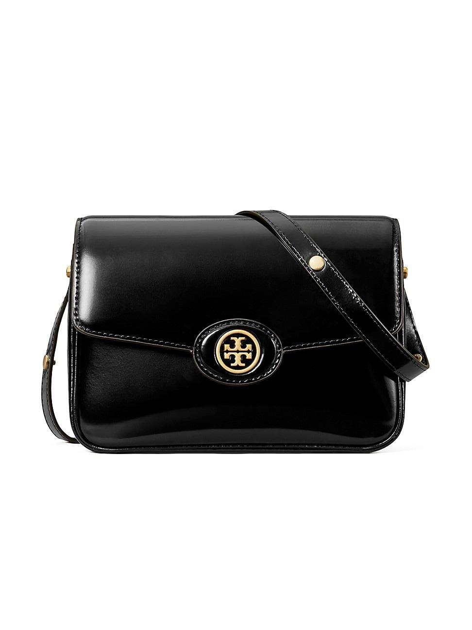 Tory Burch Robinson Spazzolato Leather Shoulder Bag Product Image