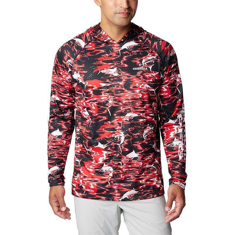 Columbia Men's Collegiate PFG Super Terminal Tackle Hoodie - Georgia- Product Image