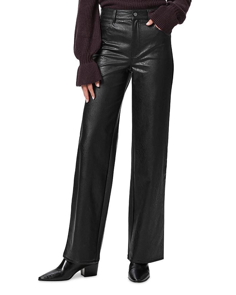 Sasha Straight Faux-Leather Pants Product Image