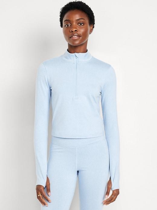 CloudComfy Crop Quarter Zip Product Image