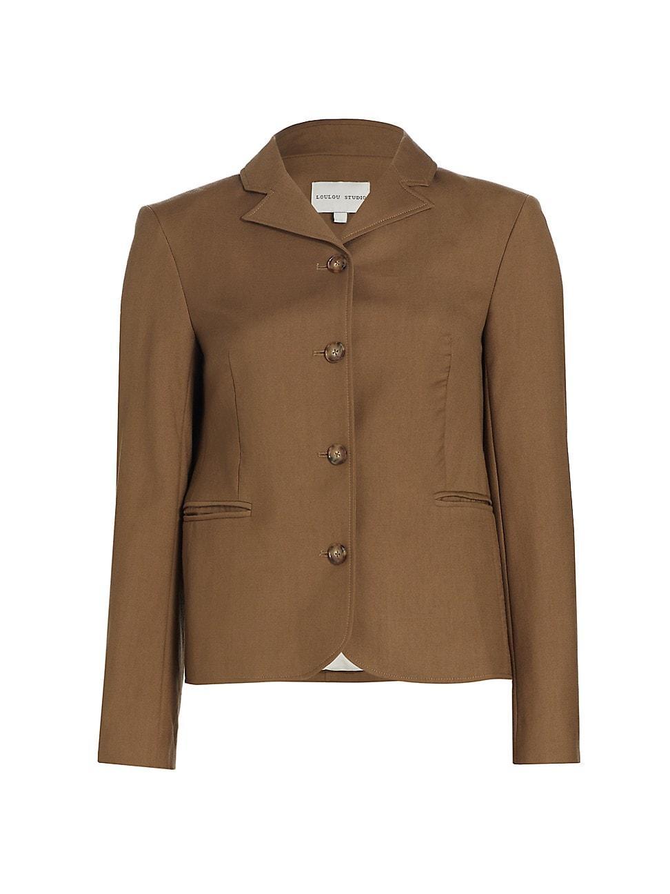 Womens Marnie Cinched Wool Single-Breasted Blazer Product Image