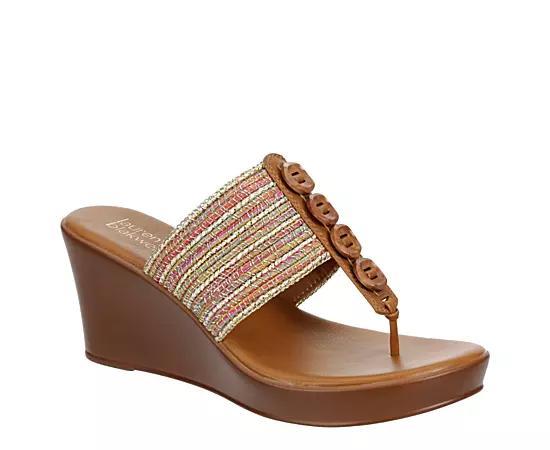 Lauren Blakwell Womens Mahogany Wedge Sandal Product Image