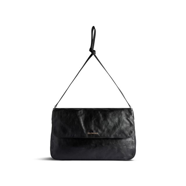 Men's Grungy Medium Messenger Bag in Black Product Image