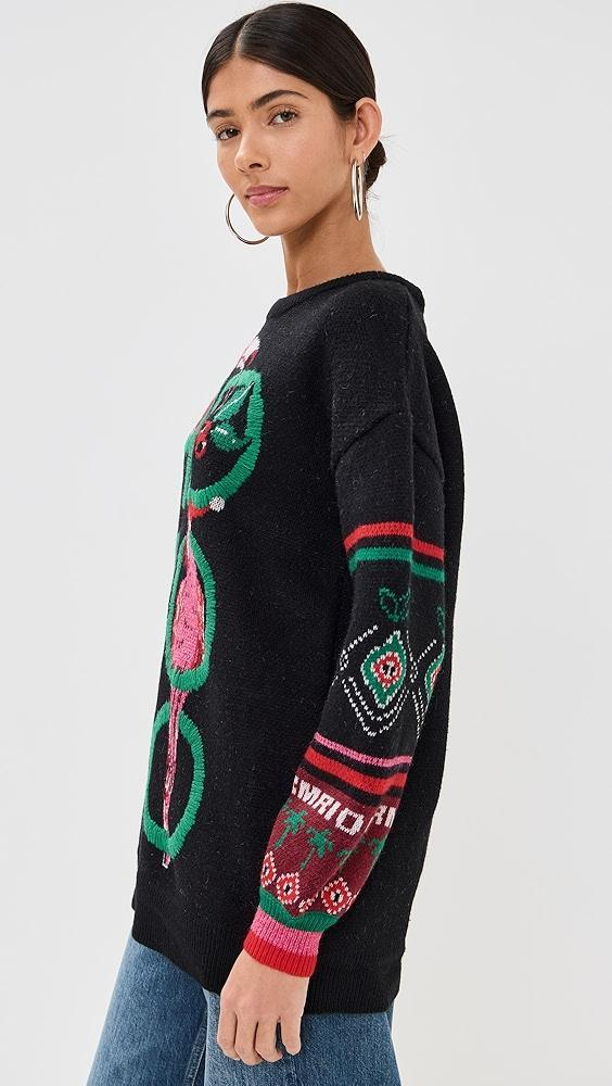 FARM Rio Hohoho Black Knit Sweater | Shopbop Product Image