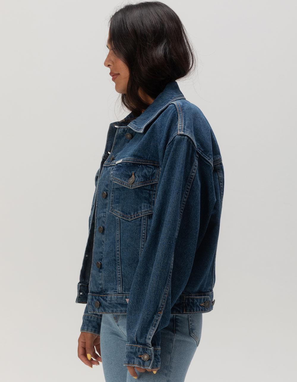 GUESS JEANS Womens Oversize Denim Jacket Product Image