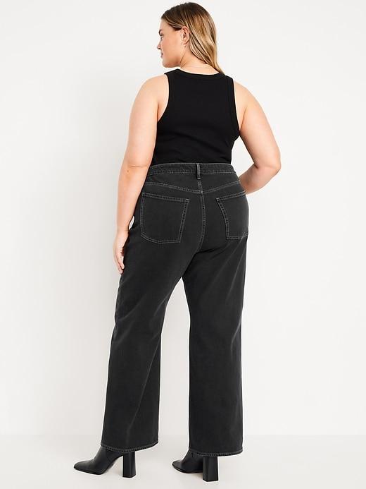 Extra High-Waisted Sky-Hi Wide-Leg Jeans Product Image