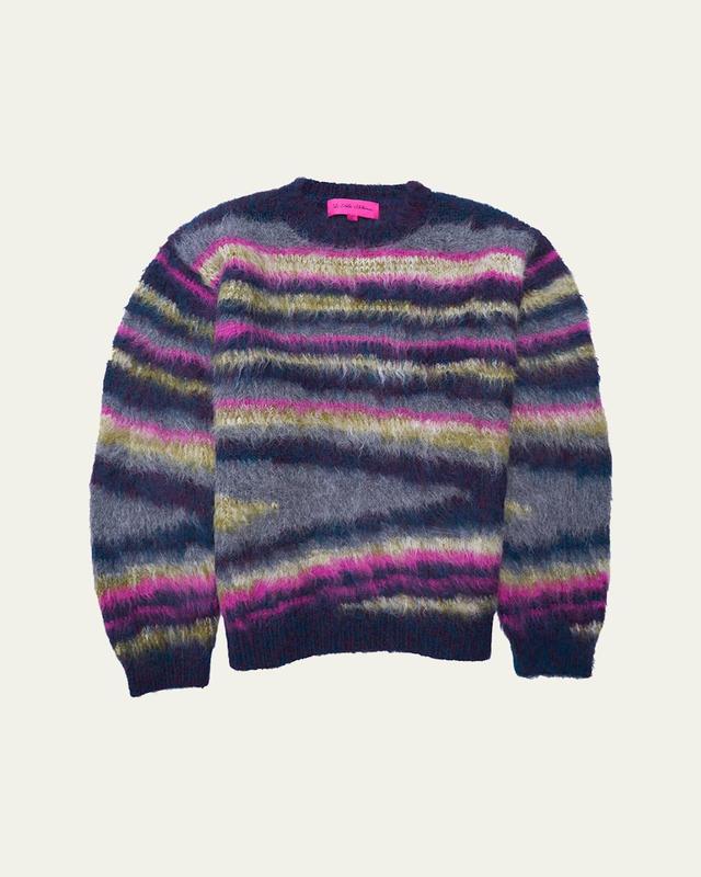 Mens Shaggy Multicolor Oil Slick Sweater Product Image