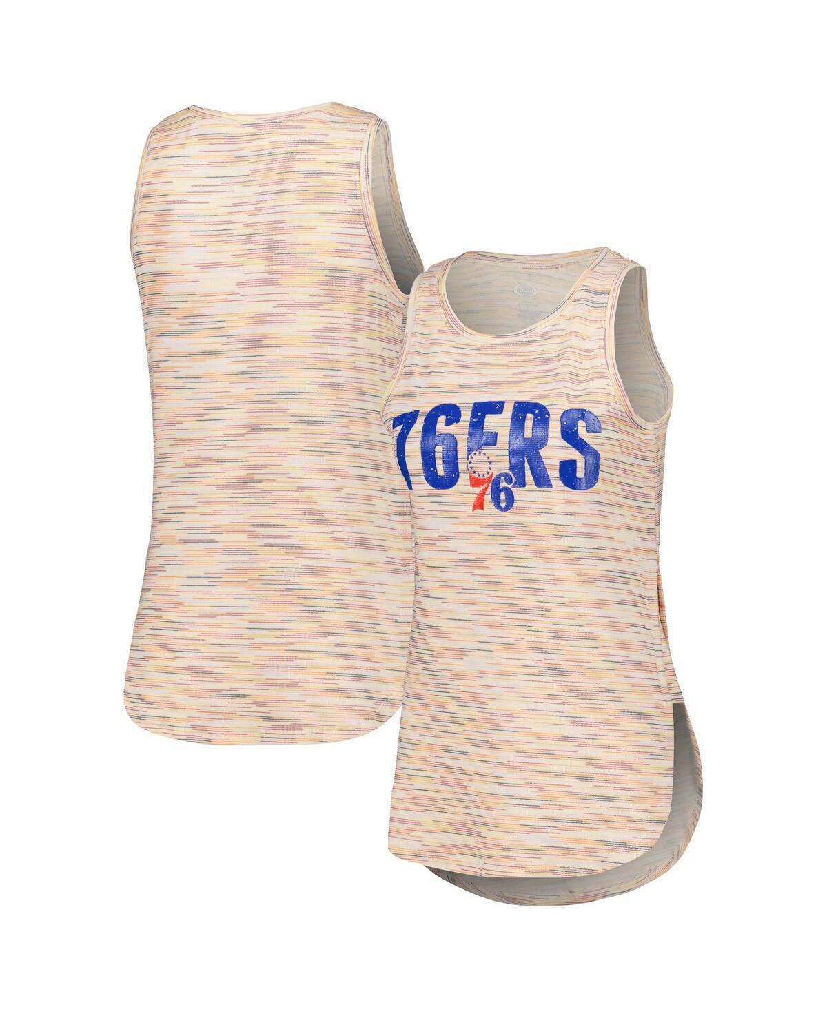 Womens Concepts Sport White Philadelphia 76ers Sunray Tank Top Product Image