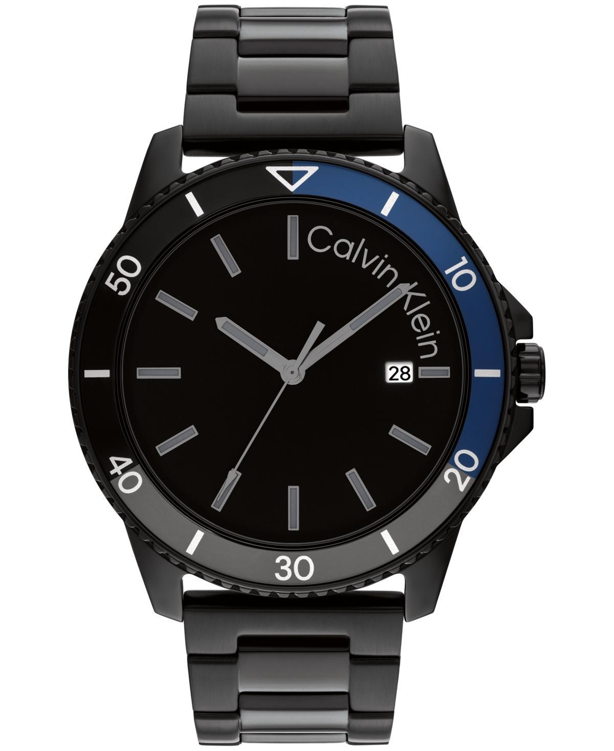 Calvin Klein Mens Stainless Steel Bracelet Watch - Black Product Image