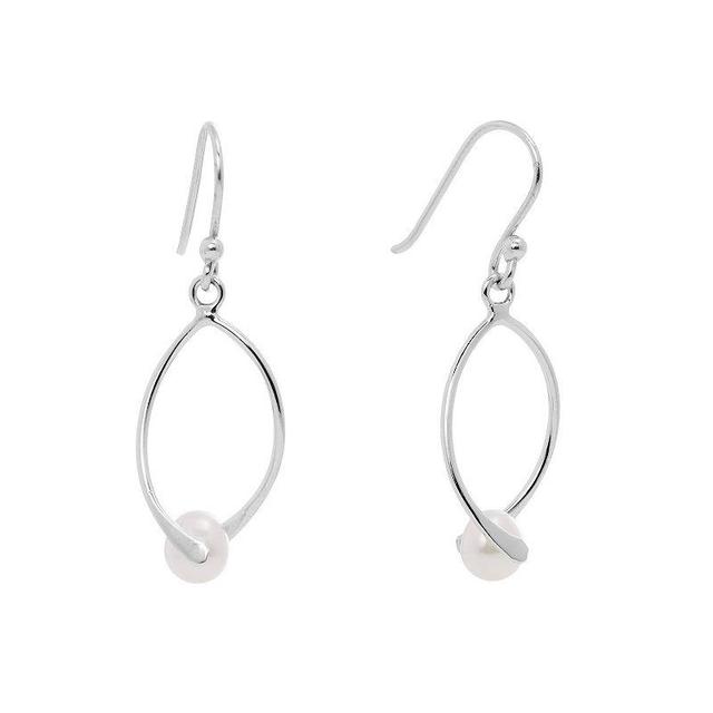 Main and Sterling Sterling Silver Cultured Freshwater Pearl Drop Earrings, Womens Product Image