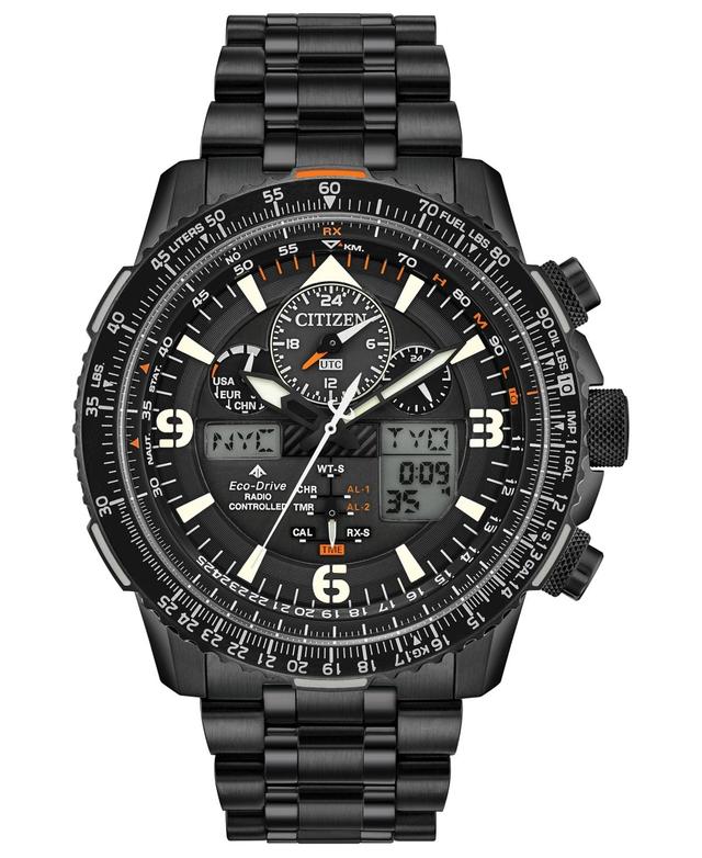 Citizen Mens Eco-Drive Skyhawk A-T Chronograph Stainless Steel Watch JY8075-51E Product Image