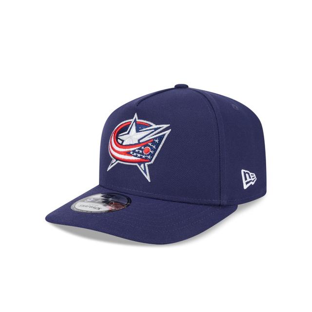 Columbus Blue Jackets Team 9FIFTY A-Frame Snapback Hat Male Product Image