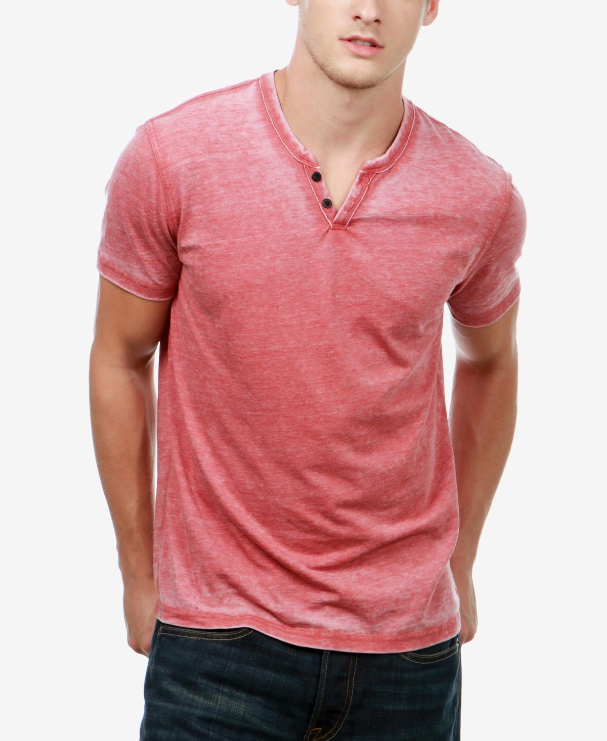 Lucky Brand Button Notch Neck T-Shirt Product Image