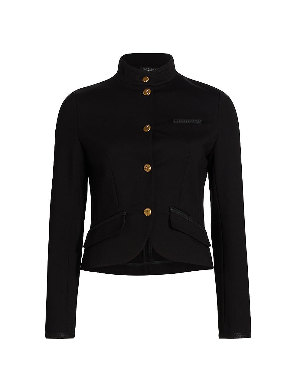 Womens Slade Braided Crop Ponte Blazer Product Image