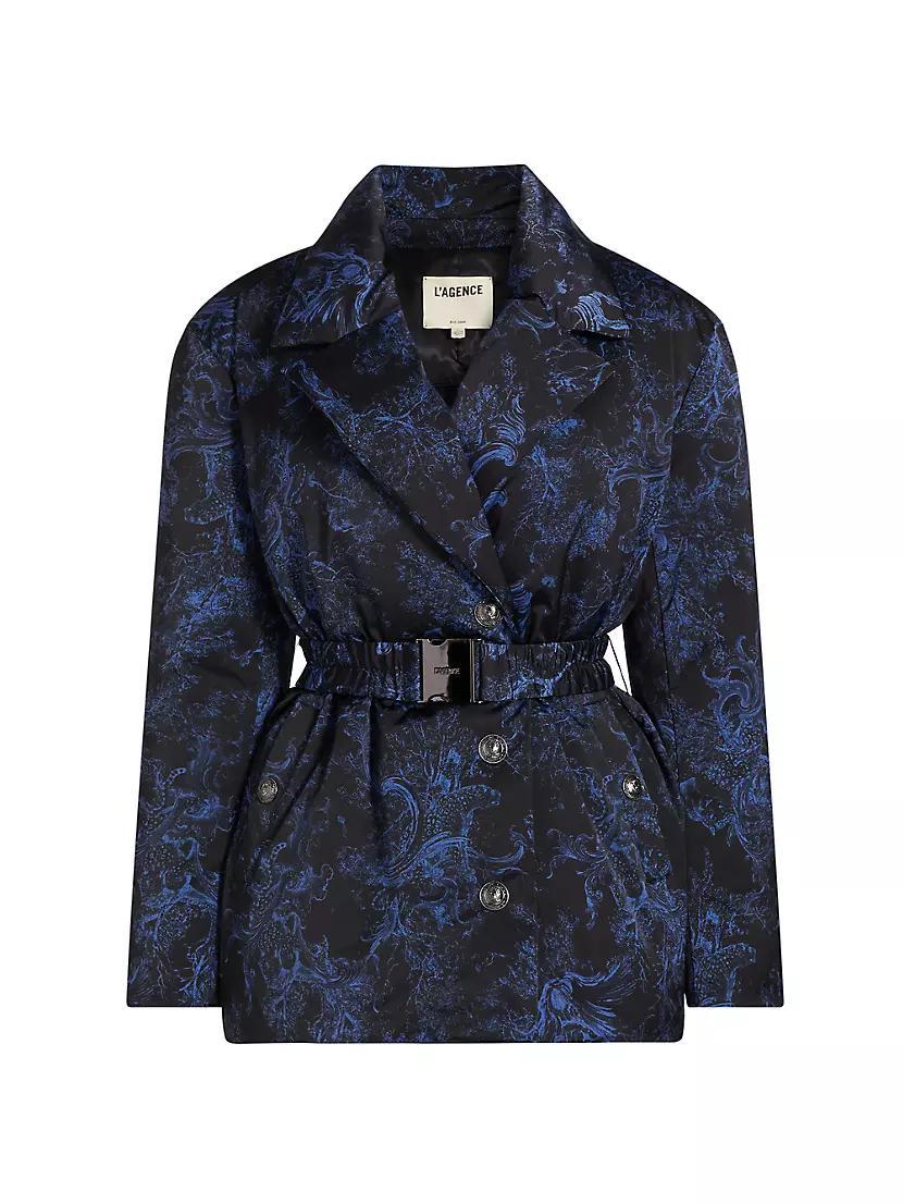 Willene Paisley Padded Belted Jacket Product Image