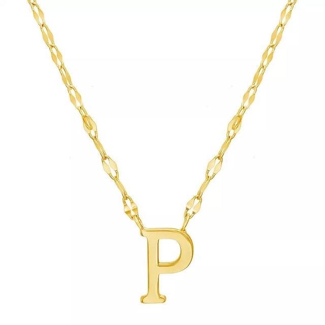 Paige Harper Initial Necklace, Womens P Gold Tone Product Image