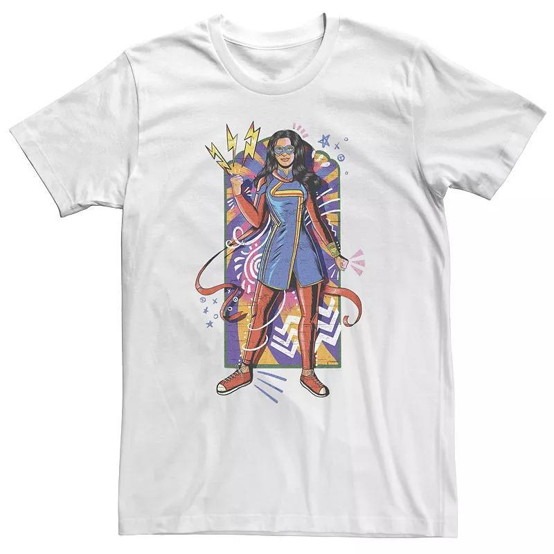 Big & Tall Marvel Ms. Marvel Ful Portrait of Kamala Tee, Mens Product Image