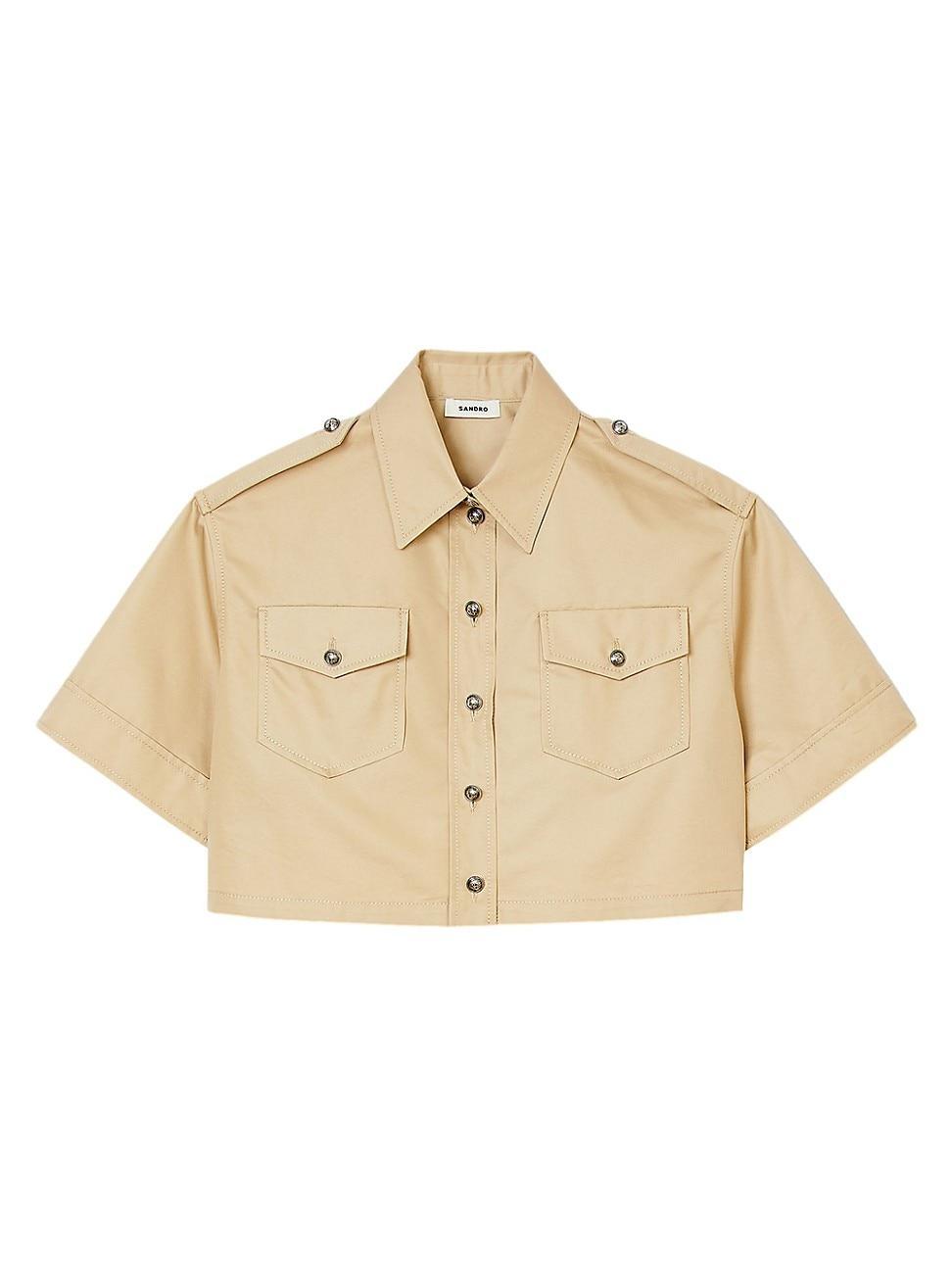 Womens Officers Cropped Shirt Product Image