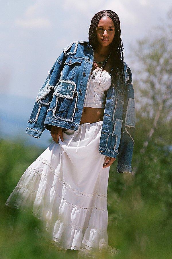 BDG Jack Patchwork Oversized Denim Jacket Womens at Urban Outfitters Product Image