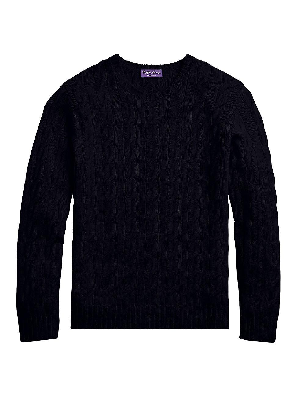 Mens Cableknit Cashmere Sweater Product Image