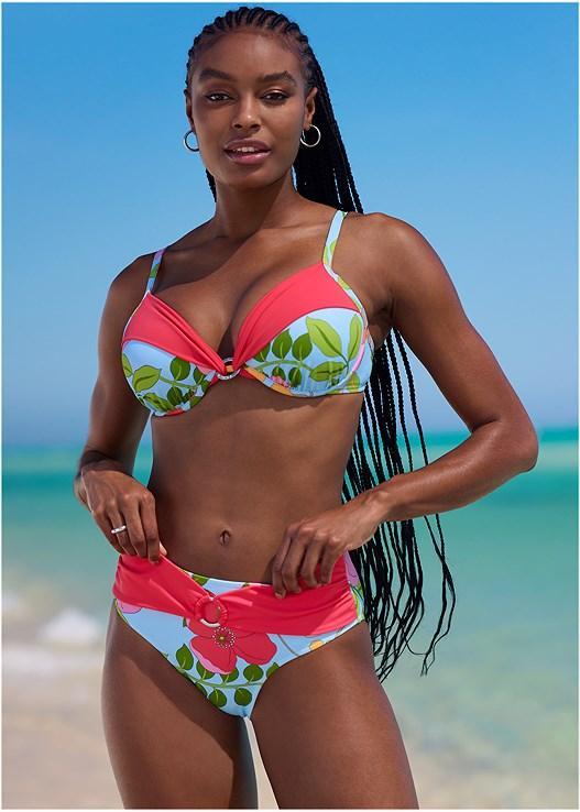 Draped Ring Bikini Top Product Image