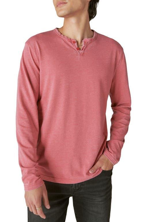 Lucky Brand Venice Burnout Cotton Blend Long Sleeve T-Shirt Product Image