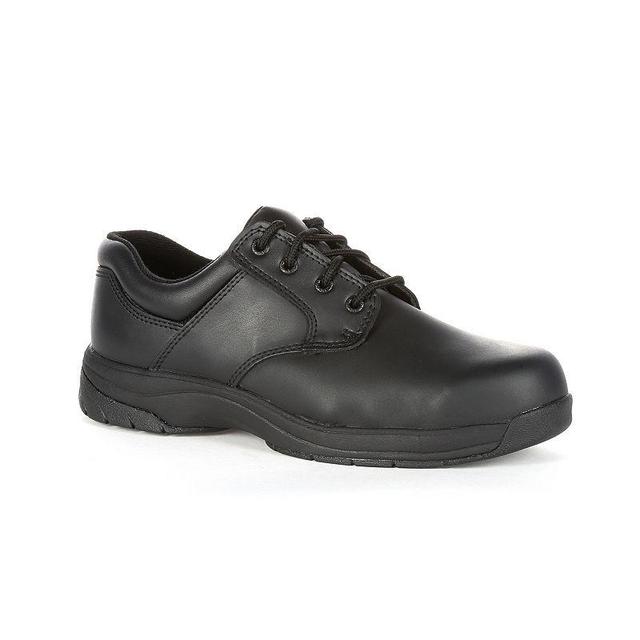 Rocky SlipStop Mens Water Resistant Utility Shoes Black Product Image