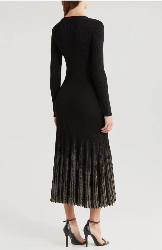 Shimmer Hem Sweater Dress Product Image