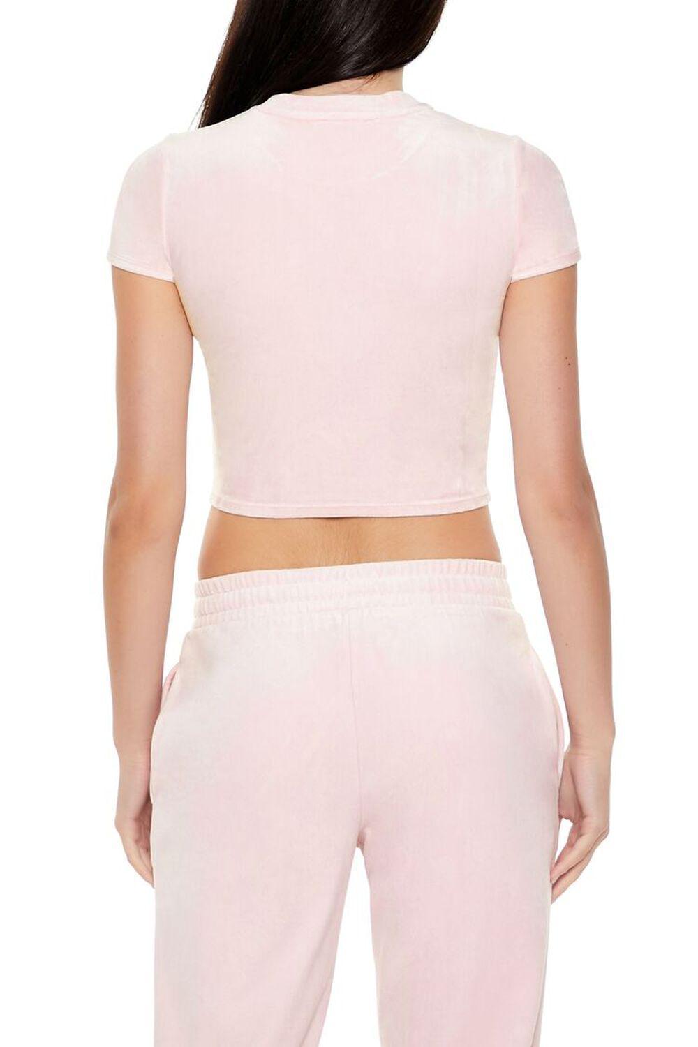 Cropped Velour Tee | Forever 21 Product Image