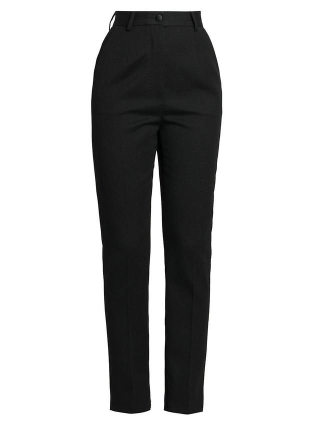 Womens Wool Cigarette Pants Product Image