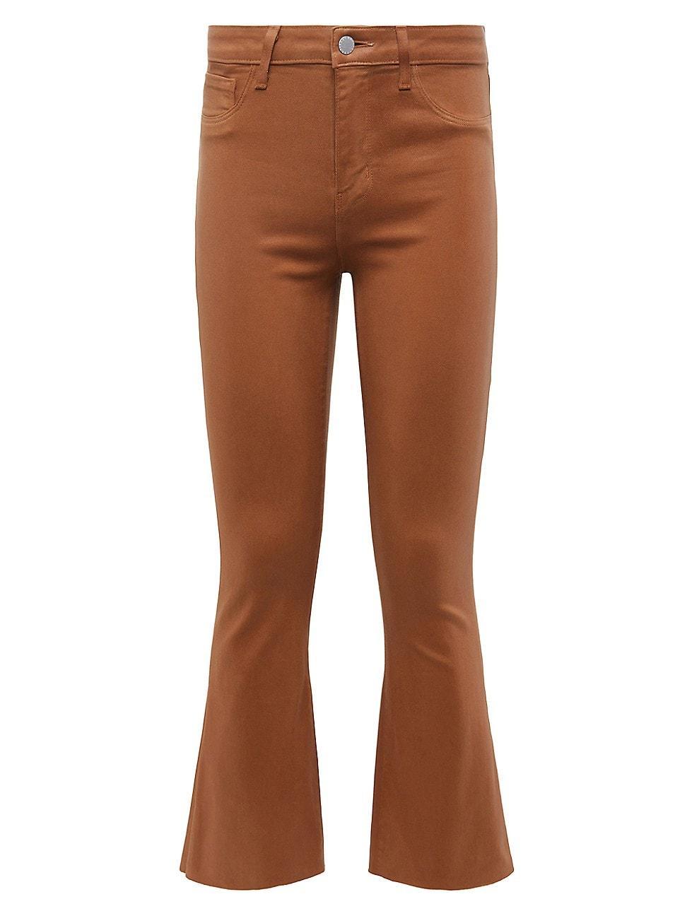 Womens Kendra High-Rise Crop Flare Pants Product Image