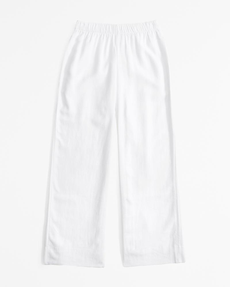 Linen-Blend Pull-On Pant Product Image